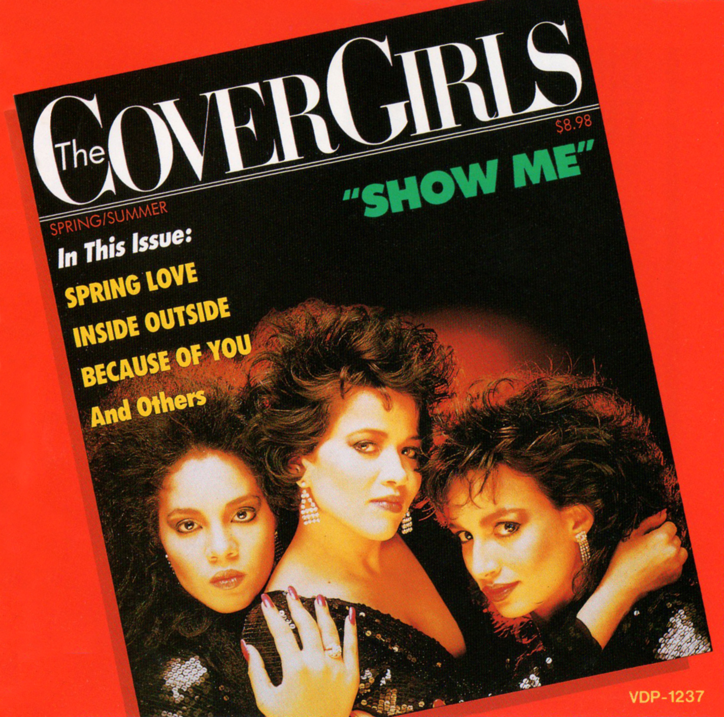 大人気の カバー ガールズ THE COVER GIRLS ショウ ミー SHOW ME 森川由加里がカバー 1987 日本盤 国内盤  7インチシングルレコード EP 45